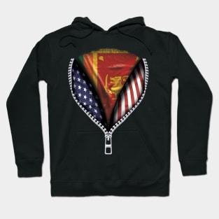 Sri Lankan Flag  Sri Lankan Flag Australian Flag Ripped Open - Gift for Sri Lankan From Sri Lanka Hoodie